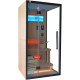 Hybridsauna BLAK 1 Platz Infrarot 700W + Ofen 3000W SNÖ