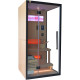 Hybridsauna BLAK 1 Platz Infrarot 700W + Ofen 3000W SNÖ