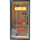 Hybridsauna BLAK 1 Platz Infrarot 700W + Ofen 3000W SNÖ