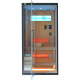 Hybridsauna BLAK 1 Platz Infrarot 700W + Ofen 3000W SNÖ