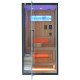Hybridsauna BLAK 1 Platz Infrarot 700W + Ofen 3000W SNÖ