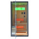 Hybridsauna BLAK 1 Platz Infrarot 700W + Ofen 3000W SNÖ