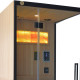 Hybridsauna BLAK 1 Platz Infrarot 700W + Ofen 3000W SNÖ