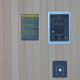 Hybridsauna BLAK 1 Platz Infrarot 700W + Ofen 3000W SNÖ