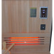 Hybridsauna BLAK 1 Platz Infrarot 700W + Ofen 3000W SNÖ