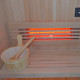 Hybridsauna BLAK 1 Platz Infrarot 700W + Ofen 3000W SNÖ
