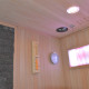 Hybridsauna BLAK 1 Platz Infrarot 700W + Ofen 3000W SNÖ