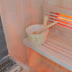 Hybridsauna BLAK 1 Platz Infrarot 700W + Ofen 3000W SNÖ
