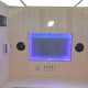 Infrarotsauna LOIS 2 Plätze aus Kiefer mit Carbonstrahlern 1900W - SNÖ