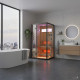Hybridsauna BLAK 1 Platz Infrarot 700W + Ofen 3000W SNÖ