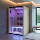 Infrarotsauna LOIS 2 Plätze aus Kiefer mit Carbonstrahlern 1900W - SNÖ