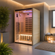 Infrarotsauna LOIS 2 Plätze aus Kiefer mit Carbonstrahlern 1900W - SNÖ